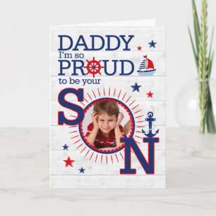 voor papa's verjaardag van Son Nautical Kaart