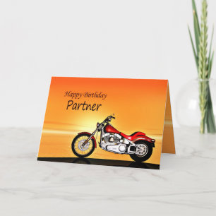 Voor Partner, Motorcycle in the sunset. Kaart