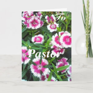Voor pastor, vrouw kaart