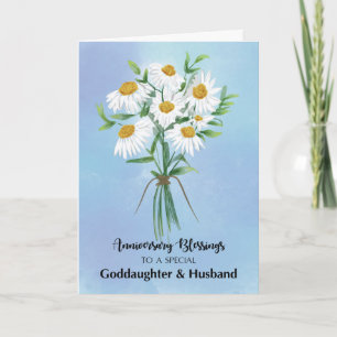 Voor peetdochter en echtgenoot trouwdag kaart