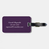 VOOR PERSOONLIJKE WIJNEN GELDENDE MONOGRAM REIZENN BAGAGELABEL (Achterkant horizontaal)