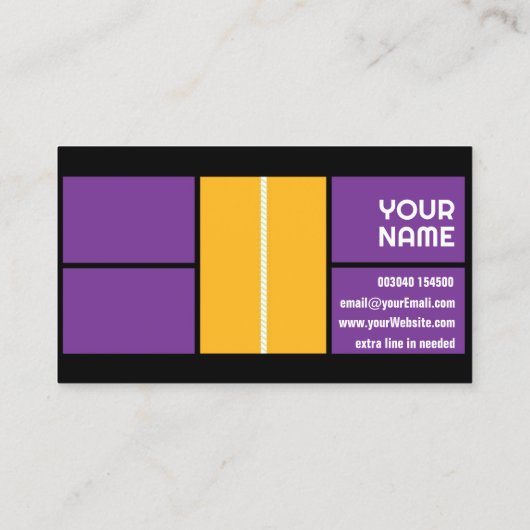  voor pickleball coach visitekaartje (Achterkant)