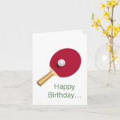 Voor Ping Pong Lovers. Kaart (Gele Bloem)