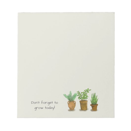 voor plantenliefhebbers notitieblok (Voorkant)