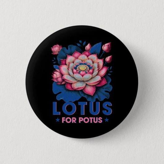 Voor Potus Kamala Harris 2024 Trending President Ronde Button 5,7 Cm (Voorkant)