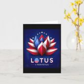 Voor Potus Kamala Harris voor President 2024 1 Kaart (Gele Bloem)