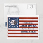 Voor president, Abram Lincoln Briefkaart (Voorkant / Achterkant)