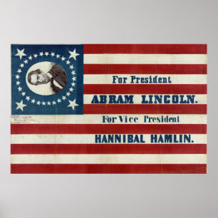 Voor President - Abram Lincoln Poster
