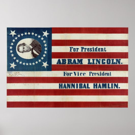 Voor President - Abram Lincoln Poster (Voorkant)
