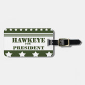 Voor President Hawkeye Bagagelabel (Voorkant horizontaal)