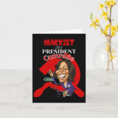 Voor President kameraad Kamala Harris Funny Presid Kaart (Gele Bloem)