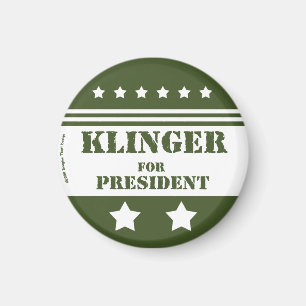 Voor President Klinger Magneet