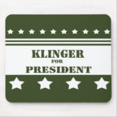 Voor President Klinger Muismat (Voorkant)