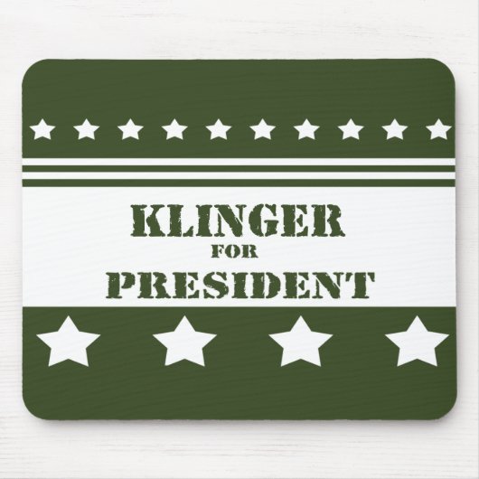 Voor President Klinger Muismat (Voorkant)