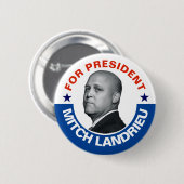Voor President: Mitch Landrieu 2020 Ronde Button 5,7 Cm (Voorkant /achterkant)