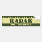 Voor President Radar Bumpersticker (Voorkant)