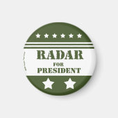 Voor President Radar Magneet (Voorkant)