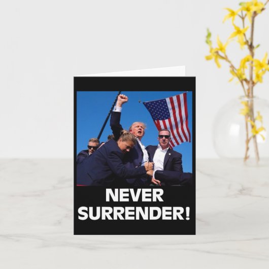 Voor President Trump5 Kaart (Gele Bloem)