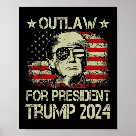 Voor President Trump 2024 Poster (Voorkant)