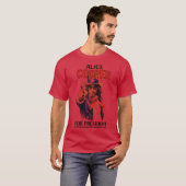 Voor president V1 grappig T-shirt (Voorkant volledig)