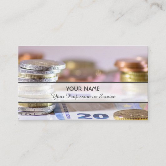 Voor professionele bankiers of financiële deskundi visitekaartje (Voorkant)
