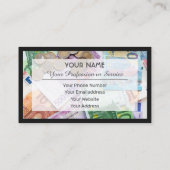 Voor professionele bankiers of financiële deskundi visitekaartje (Achterkant)