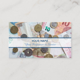 Voor professionele bankiers of financiële deskundi visitekaartje