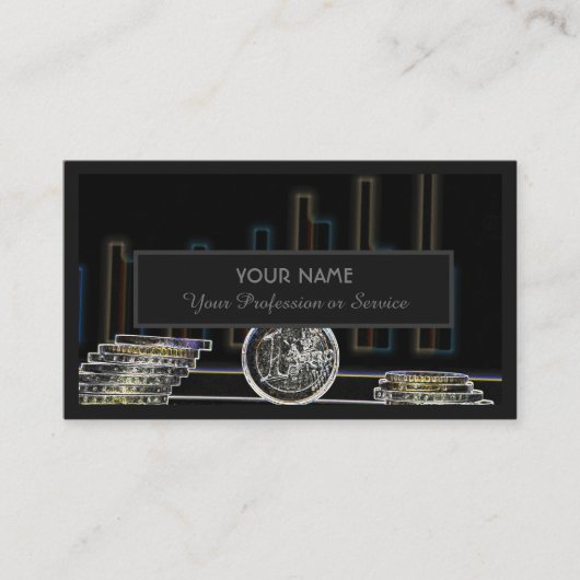 Voor professionele bankiers of financiële experts visitekaartje (Voorkant)