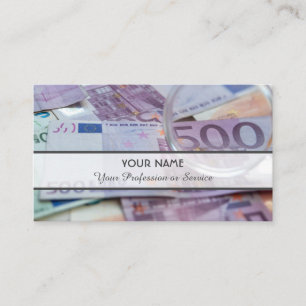 Voor professionele bankiers of financiële experts visitekaartje