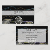 Voor professionele bankiers of financiële experts visitekaartje (Voorkant / Achterkant)