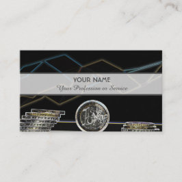 Voor professionele bankiers of financiële experts visitekaartje