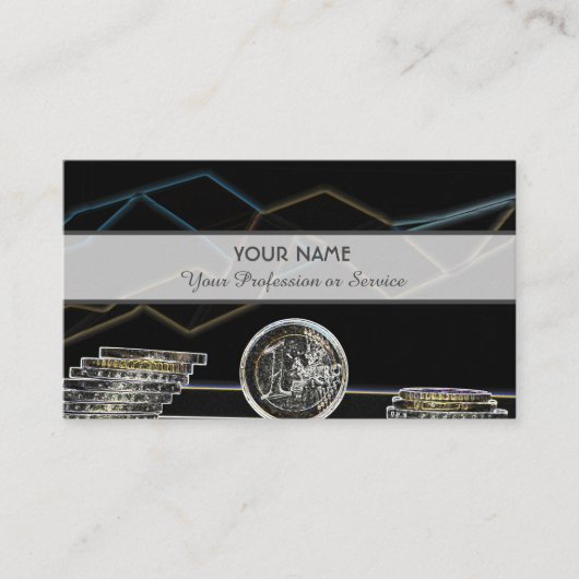 Voor professionele bankiers of financiële experts visitekaartje (Voorkant)