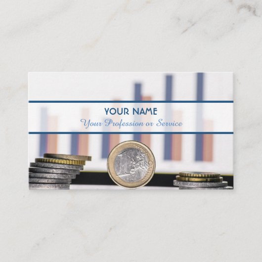 Voor professionele bankiers of financiële experts visitekaartje (Voorkant)