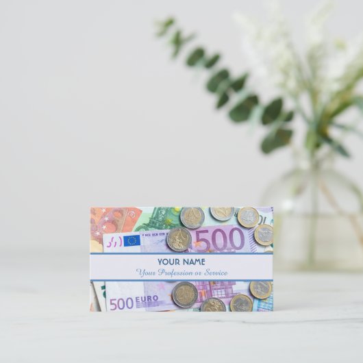 Voor professionele bankiers of financiële speciali visitekaartje (Staand voorkant)