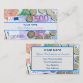 Voor professionele bankiers of financiële speciali visitekaartje (Voorkant / Achterkant)