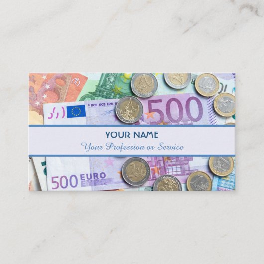 Voor professionele bankiers of financiële speciali visitekaartje (Voorkant)