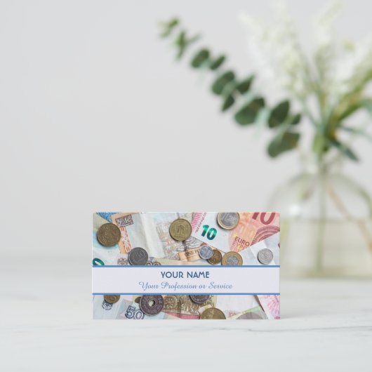 Voor professionele bankiers of financiële speciali visitekaartje (Staand voorkant)