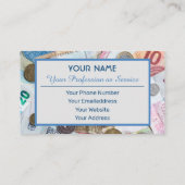 Voor professionele bankiers of financiële speciali visitekaartje (Achterkant)