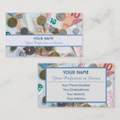 Voor professionele bankiers of financiële speciali visitekaartje (Voorkant / Achterkant)