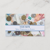 Voor professionele bankiers of financiële speciali visitekaartje (Voorkant)