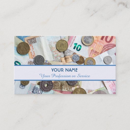 Voor professionele bankiers of financiële speciali visitekaartje (Voorkant)