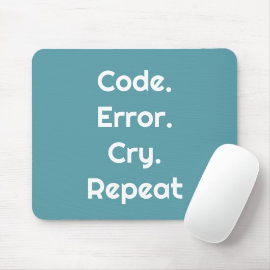 Voor programmeerliefhebbers – Codeer. Fout. Huil. Muismat (Met muis)