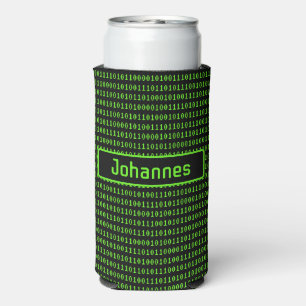 Voor programmeurs - Leuke computercode zwart / gro Seltzer Blikjeskoeler
