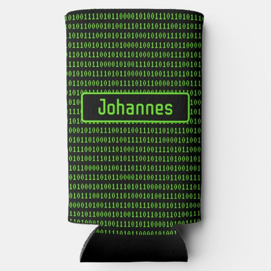 Voor programmeurs - Leuke computercode zwart / gro Seltzer Blikjeskoeler (Achterkant)