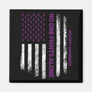 Voor Purple Ribbon Warrior-aanhangers - Epilepsie Magneet