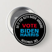 Voor R.B.G. Stemming: 20 april 2020 Ronde Button 7,6 Cm (Voorkant /achterkant)