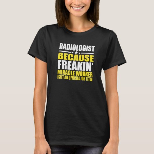 Voor radioloog t-shirt (Voorkant)