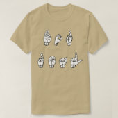 VOOR REAL ASL Sign Language Design 1 T-shirt (Design voorkant)