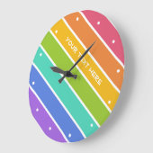  voor regenboogkleuren grote klok (Hoek)