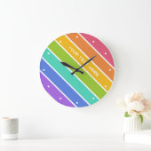  voor regenboogkleuren grote klok (Huis)